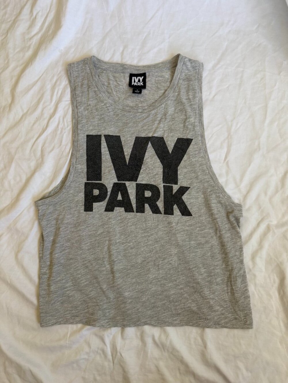 Ivy Park Grey Tank Gym Workout Casual Summer Top
